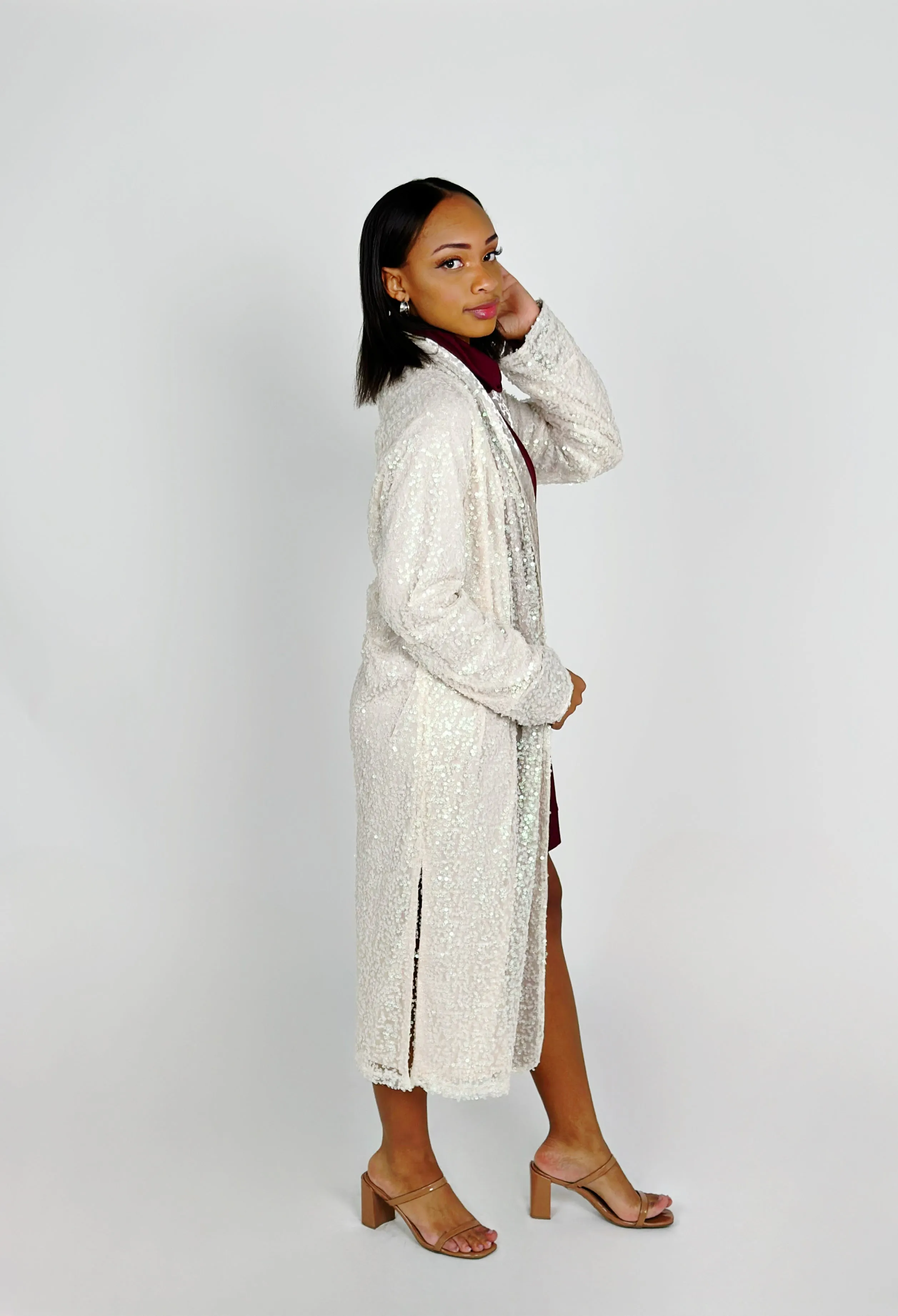 Champagne Velvet Sequin Jacket