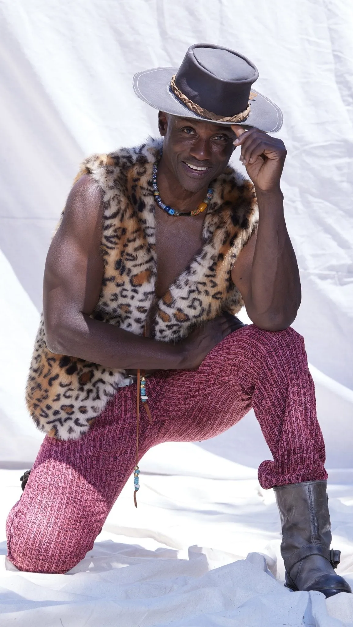 Cheetah fur Vest