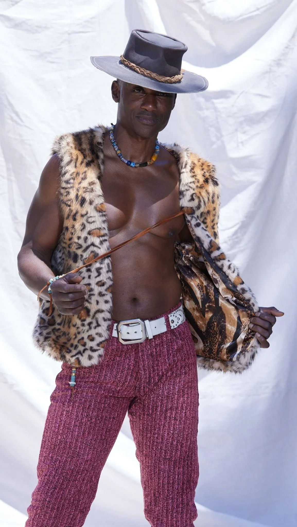 Cheetah fur Vest