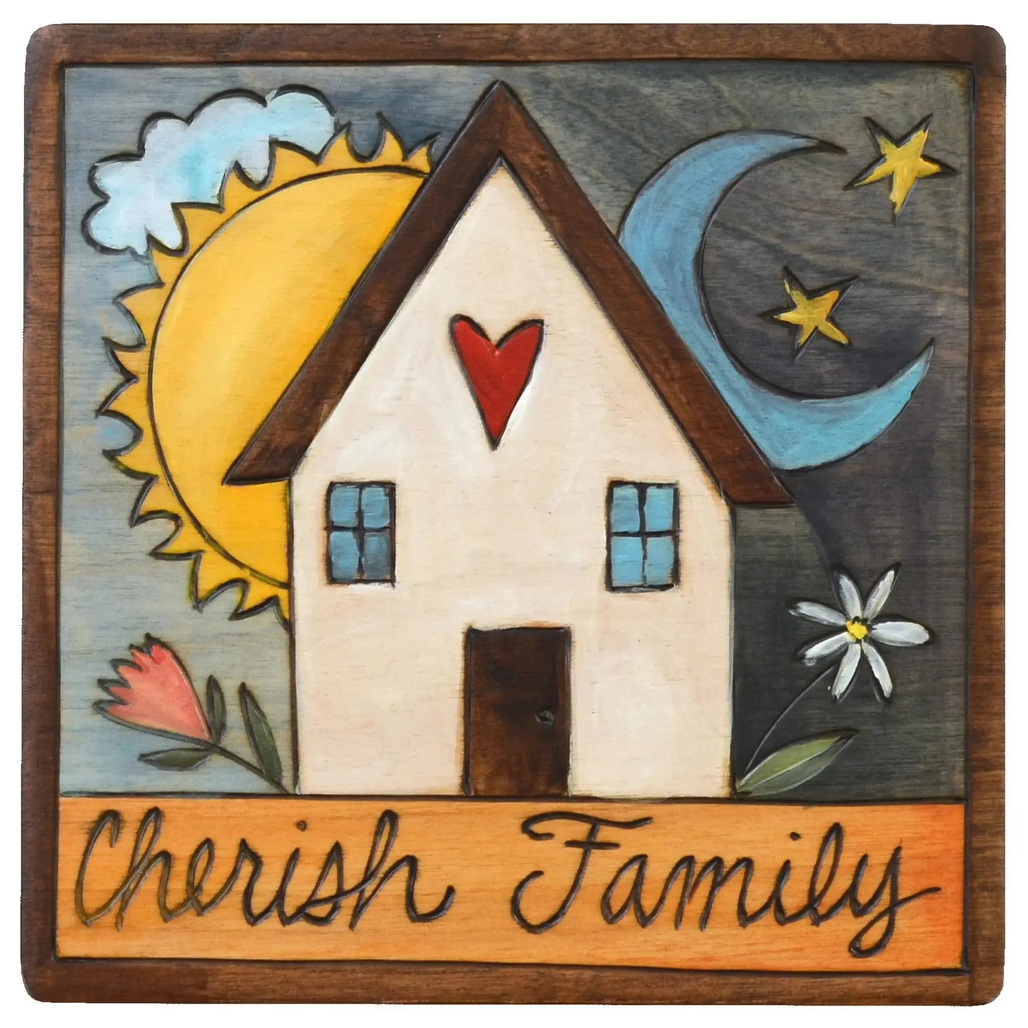 Cherish Family Plaque by Sticks, PLQ001-D73913