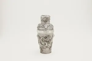 Chinese Export Silver Dragon Cocktail Shaker