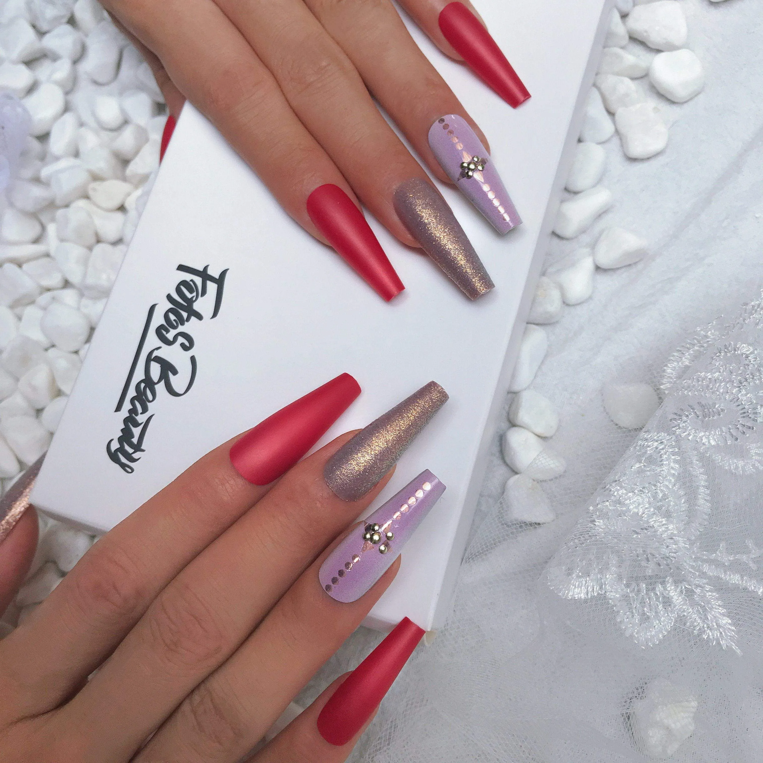 Coffin Luxury Red Palace