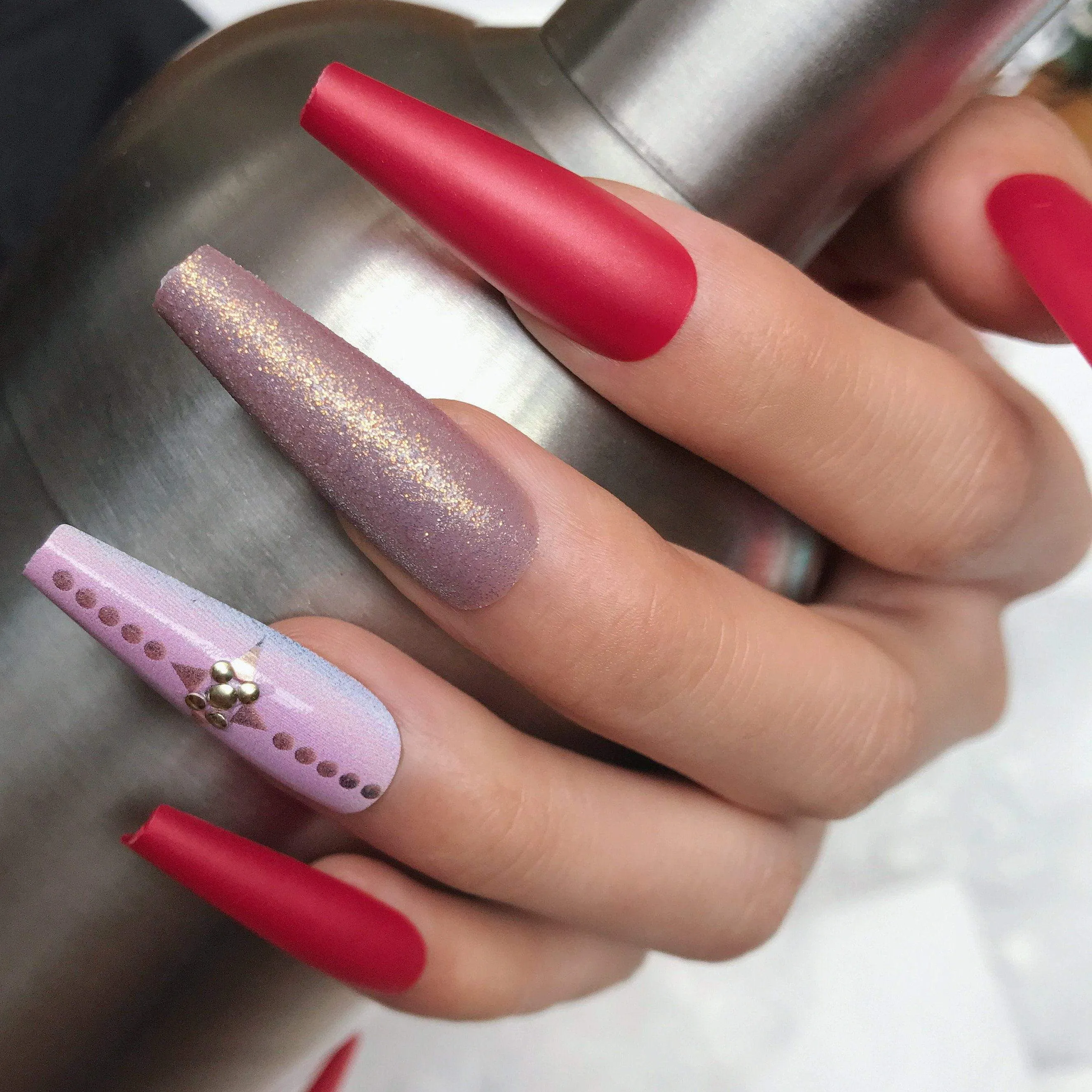 Coffin Luxury Red Palace