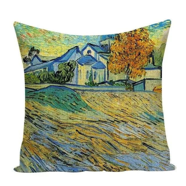 Colorful Impressionist Style Cushion Covers