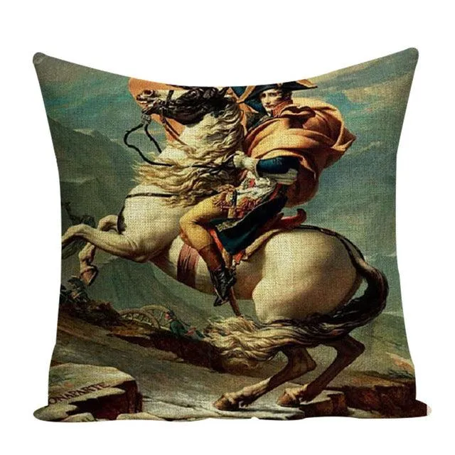 Colorful Impressionist Style Cushion Covers