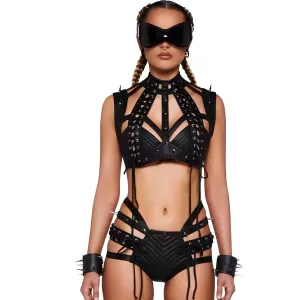 Colorful Laser Bikini Set - Sexy Rave & Pole Dance Outfit