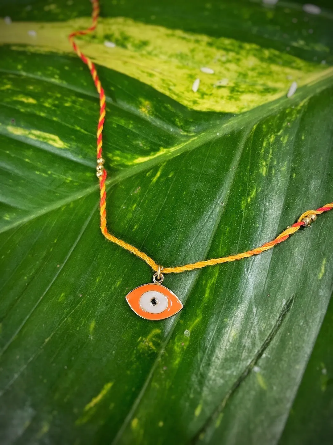 (COMBO of 3) Fancy Evil Eye Rakhi Designs Turkish Charm Multicoloured Mauli Raksha Bandhan