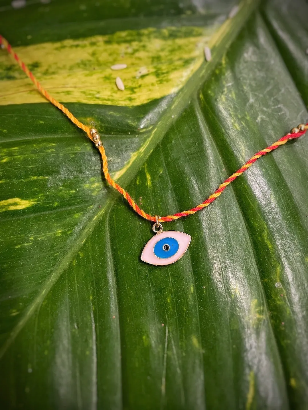 (COMBO of 3) Fancy Evil Eye Rakhi Designs Turkish Charm Multicoloured Mauli Raksha Bandhan