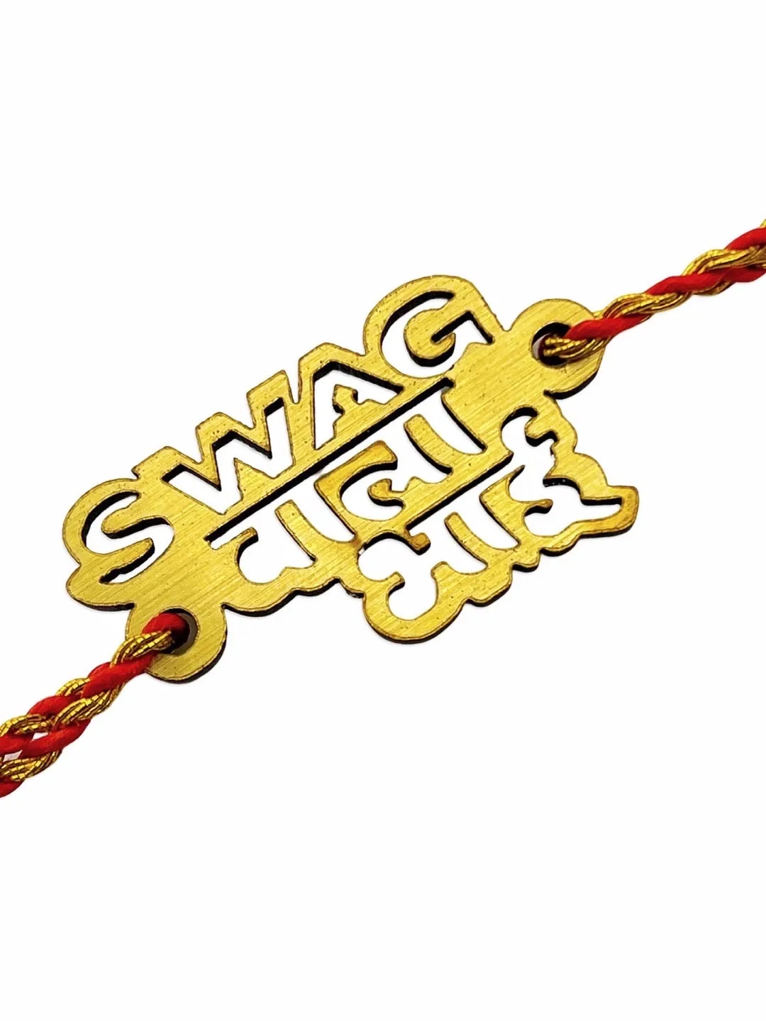 (COMBO of 3) Latest Rakhi Design with Funky Slogan bro!/Swag Wala Bhai/BRO#1 Multicoloured Mauli Raksha Bandhan