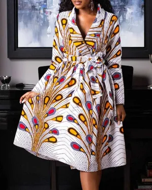 Corina Long Sleeve Skinny Waist Long Dress