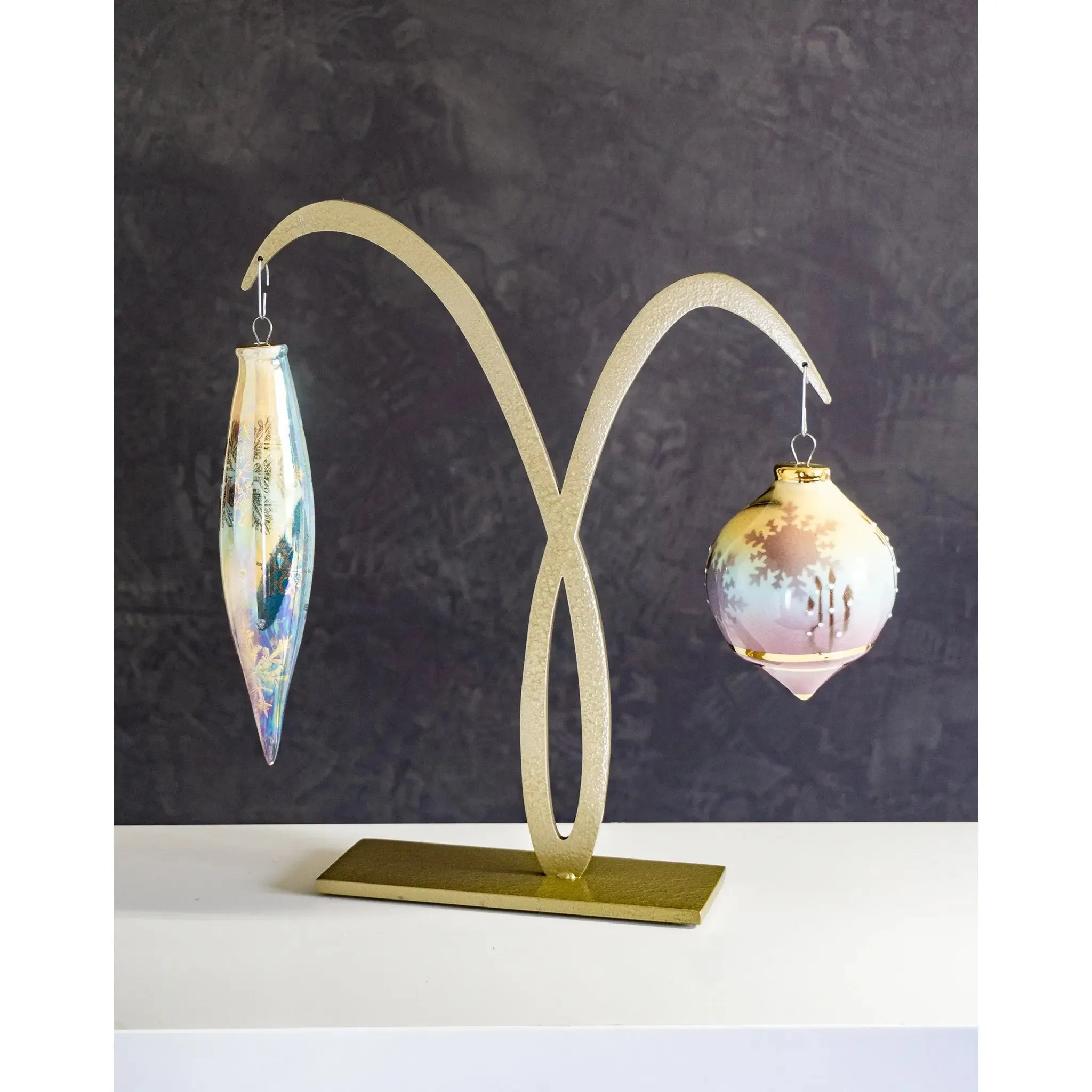 Crane Double Ornament Display Stand Holder by Girardini Design
