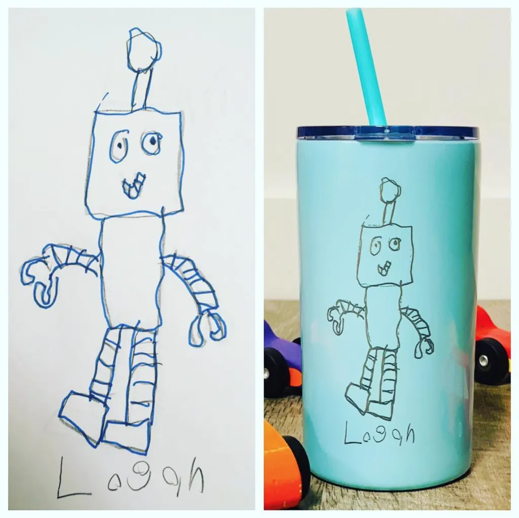 Custom Artwork Skinny Mini Cup