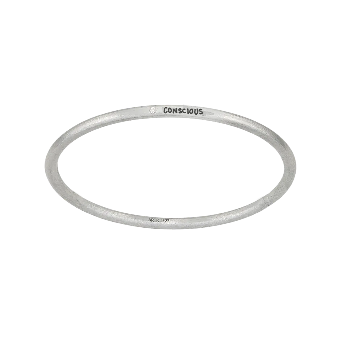CUSTOM ENGRAVED DIAMOND BANGLE