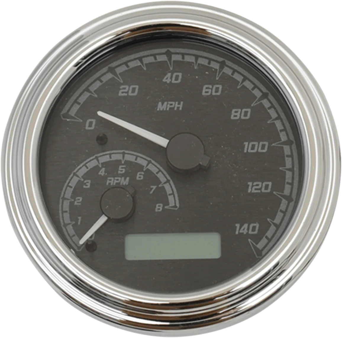 Dakota Digital MVX-2004-KG-C MVX Series Fatbob Analog/Digital Gauge System - Black/Gray Chrome