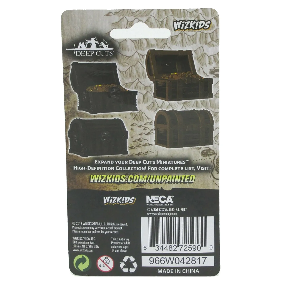 D&D Wizkids Deep Cuts Unpainted Miniatures Chests