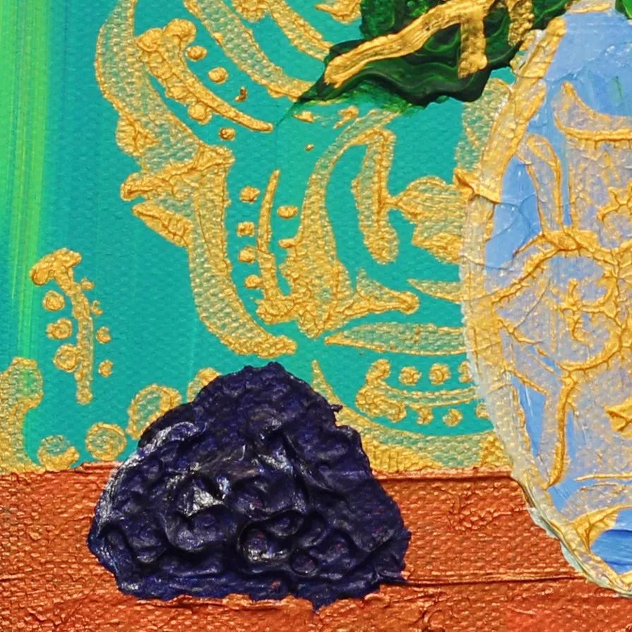 December Holly and Lapis Lazuli Fine Art Print