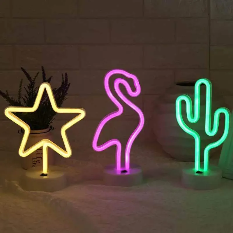 Decorative Neon Light with Holder Base