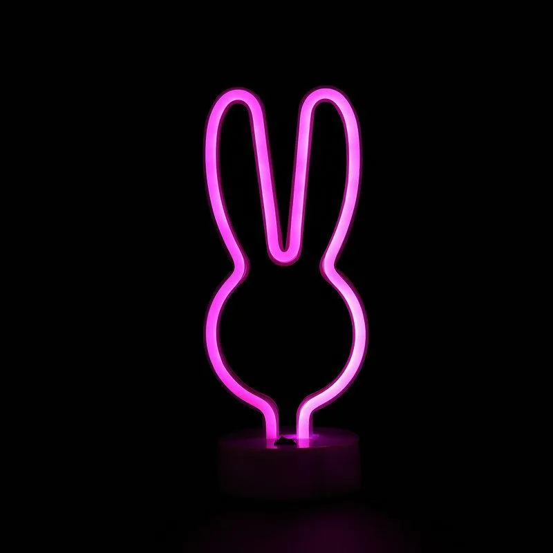 Decorative Neon Light with Holder Base