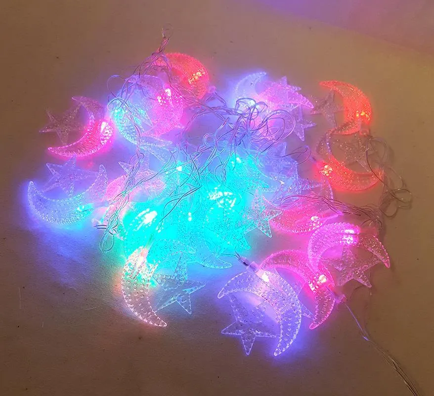 EID Ramadan 4M/20 LED Festival String Light Decoration Star Moon