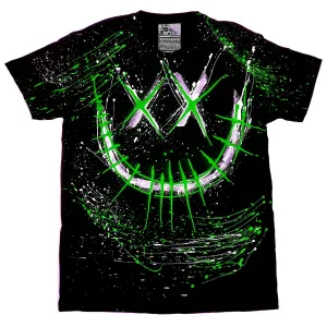 EVIL G T-SHIRT BLACK AND GREEN