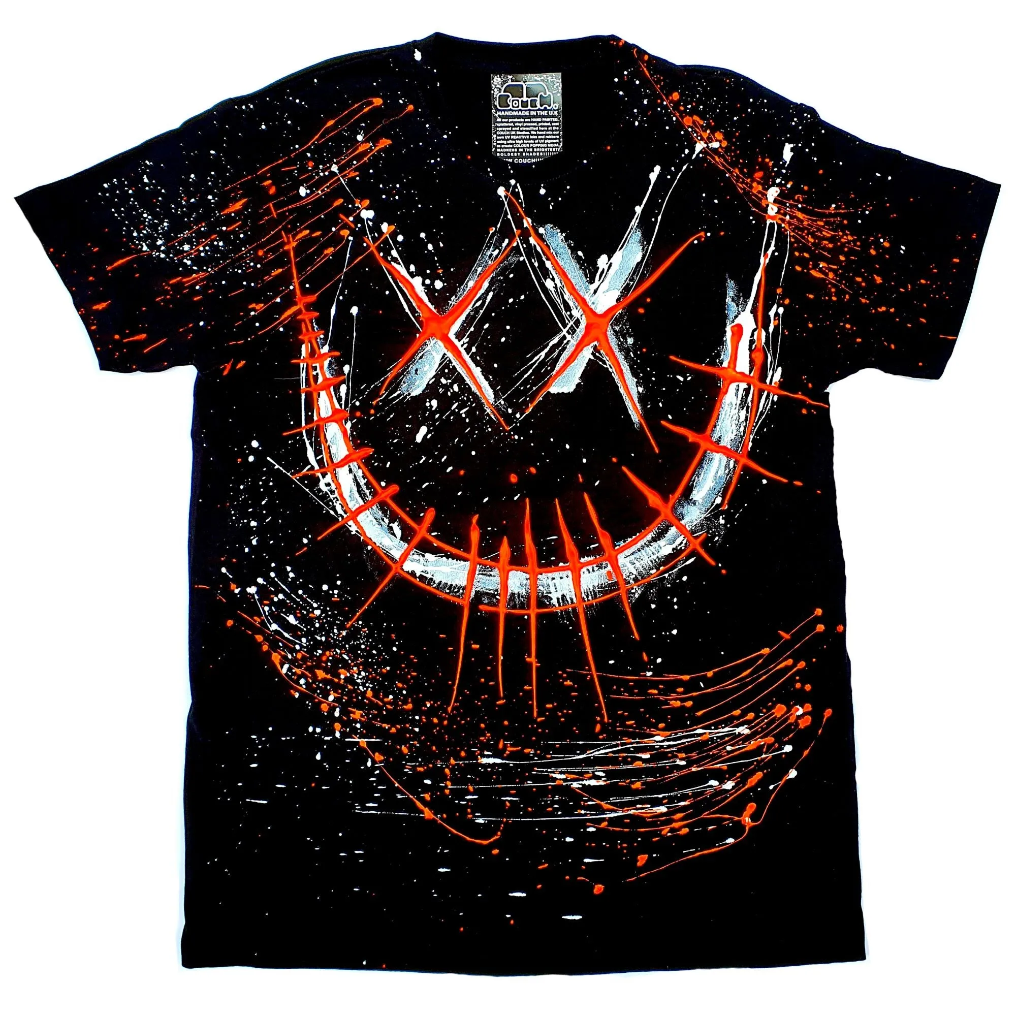 EVIL G T-SHIRT BLACK AND ORANGE