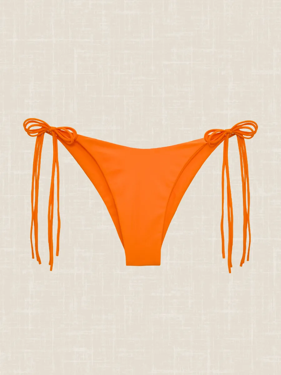 Exuma Bikini Bottom in Tangerine