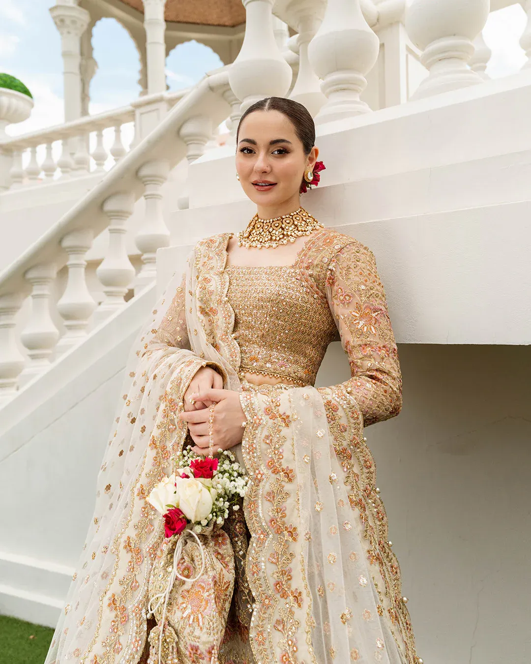 Faiza Saqlain Wedding Festive Net Embroidered Unstitched Collection JEMINA-01