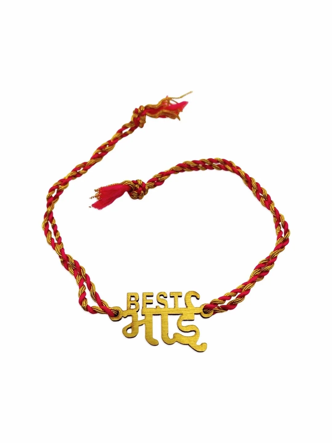 Fancy Rakhi Design with Slogan Best Bhai Mauli Thread Raksha Bandhan