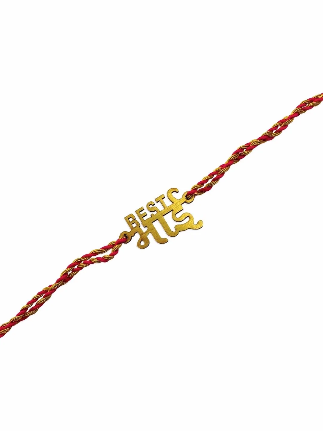 Fancy Rakhi Design with Slogan Best Bhai Mauli Thread Raksha Bandhan