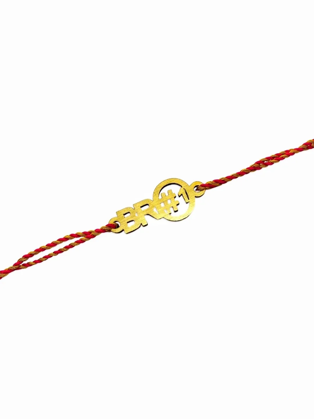 Fancy Rakhi Designs Slogan with bro#1 Pendant Mauli Raksha Bandhan