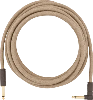 Fender 18.6' Angled Festival Instrument Cable, Pure Hemp