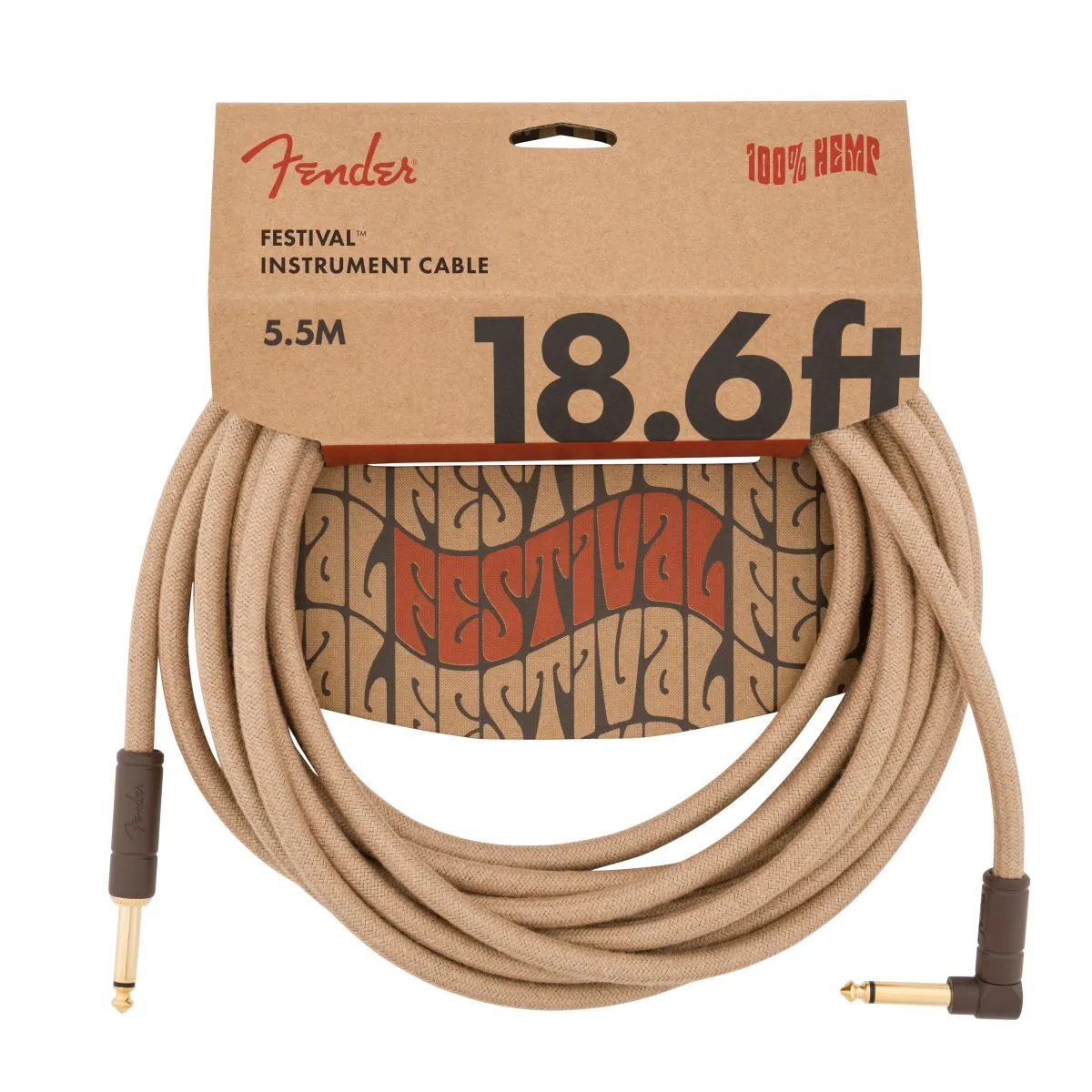 Fender Festival Instrument Cable, Pure Hemp