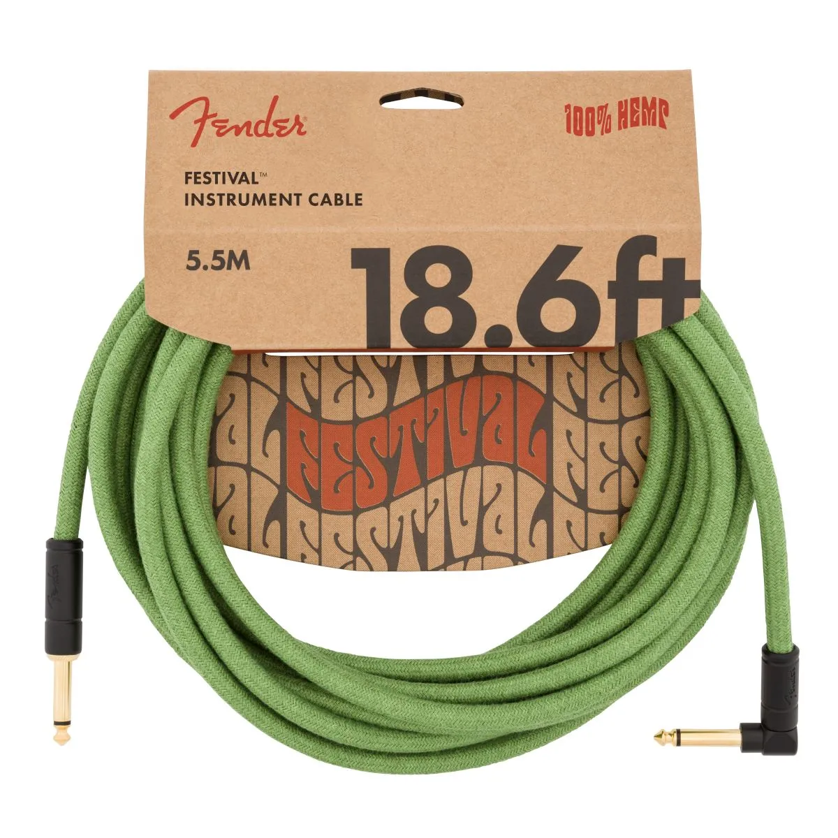 Fender Festival Instrument Cable, Pure Hemp