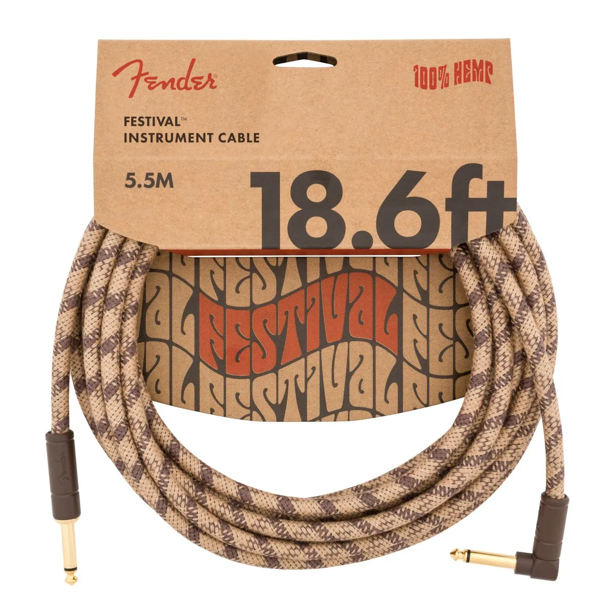 Fender Festival Instrument Cable, Pure Hemp