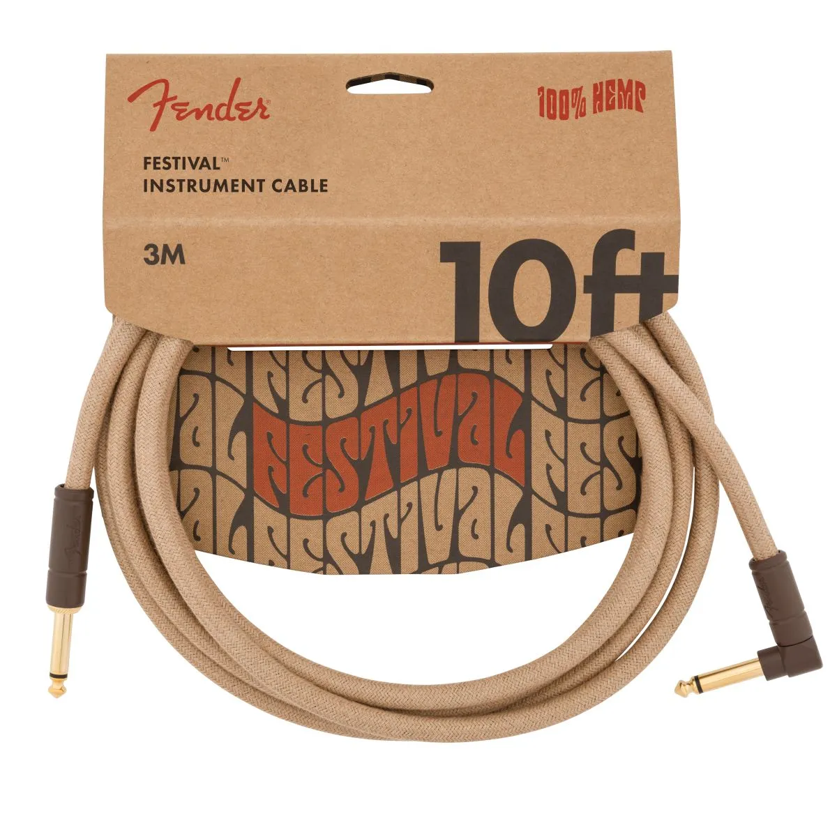 Fender Festival Instrument Cable, Pure Hemp