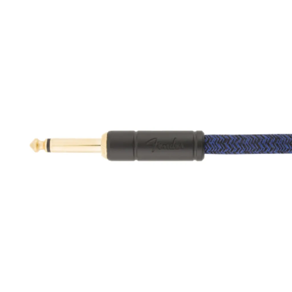 Fender Festival Instrument Cable, Straight/Angle, 10', Pure Hemp, Blue Dream