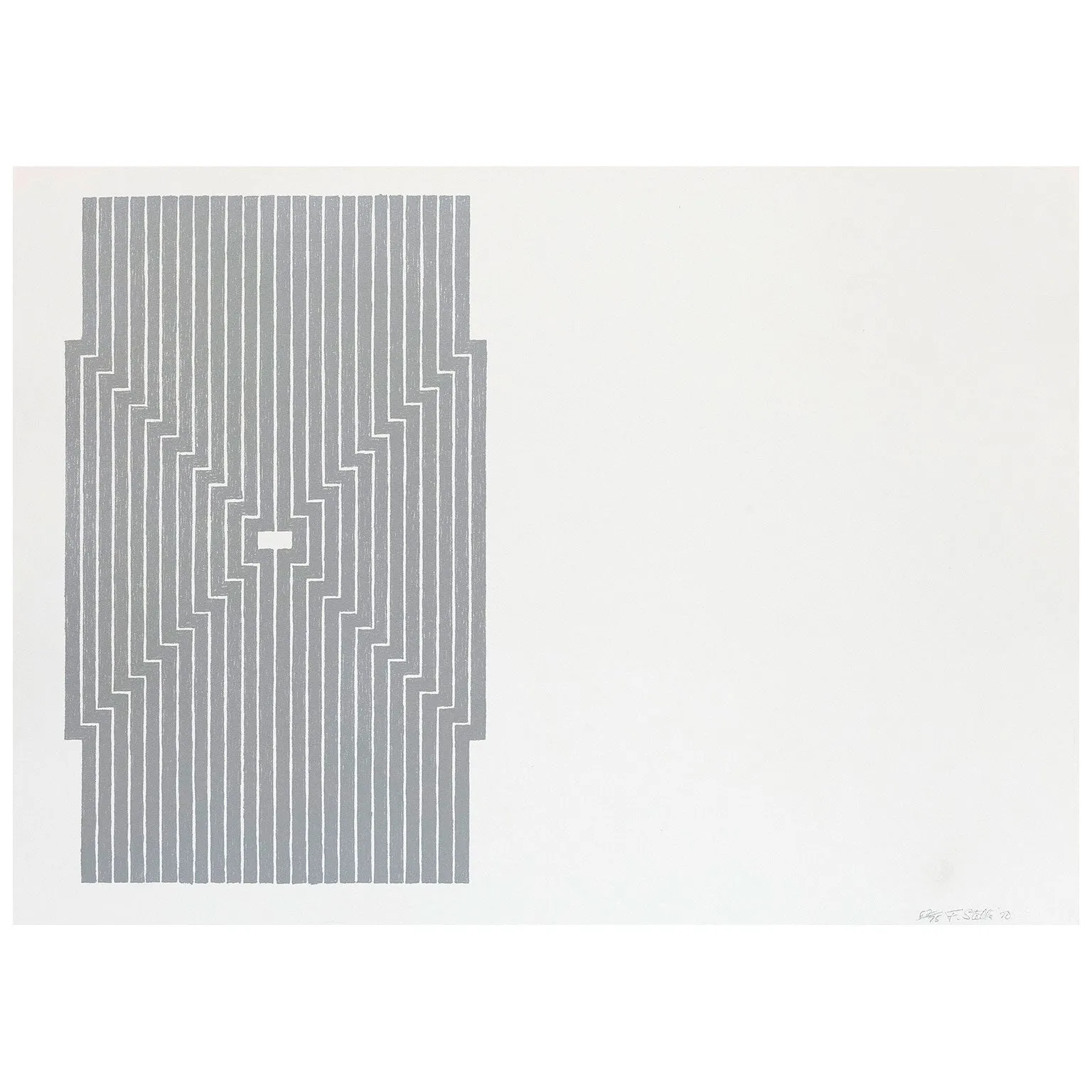 FRANK STELLA "SIX MILE BOTTOM" LITHO, 1970