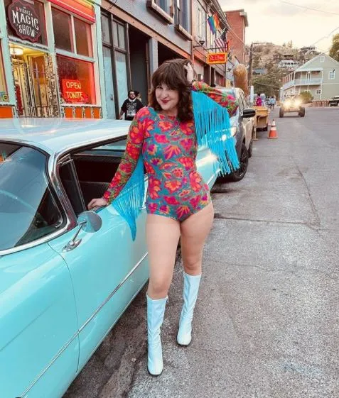 Fringed Lycra Bodysuit in Vendala