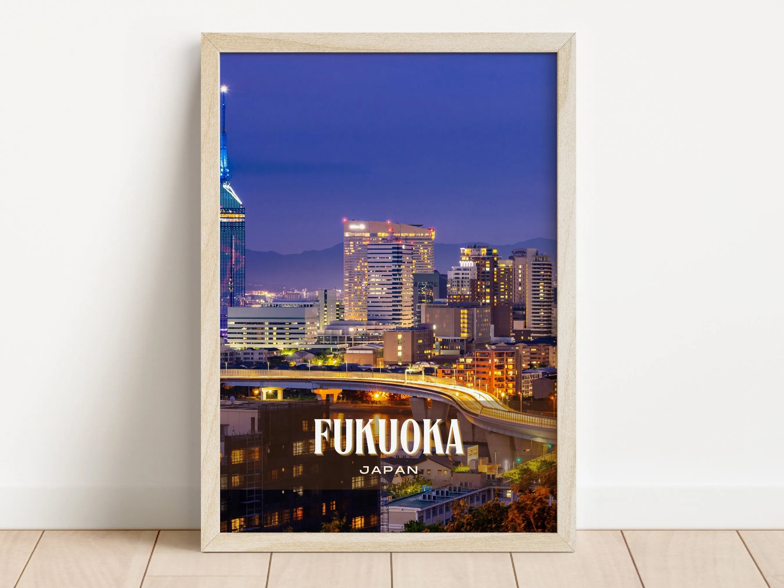 Fukuoka Retro Wall Art, Japan