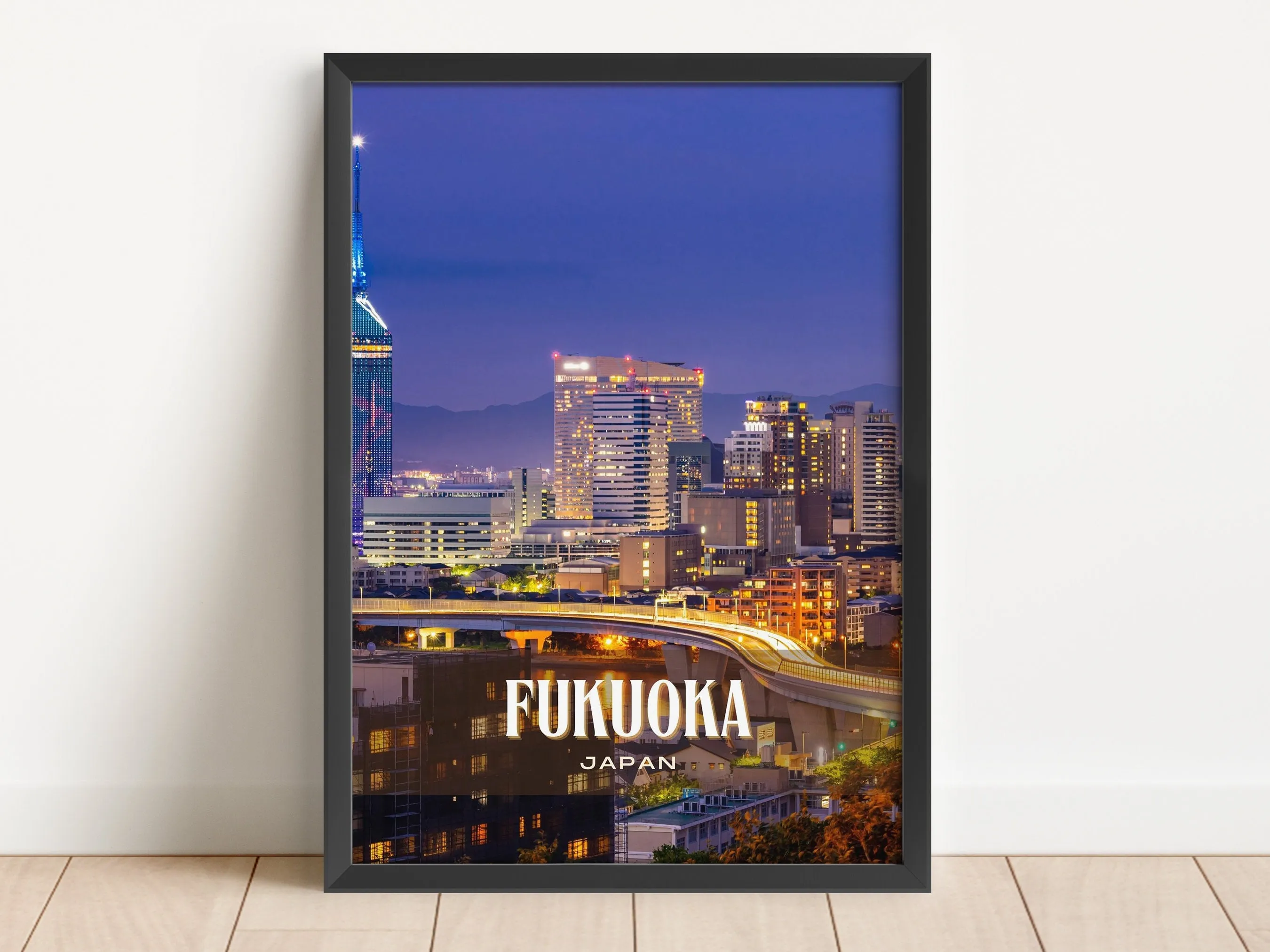 Fukuoka Retro Wall Art, Japan