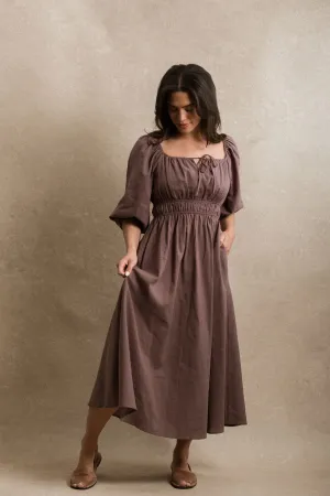 Fulton Dress - Dusty Fig