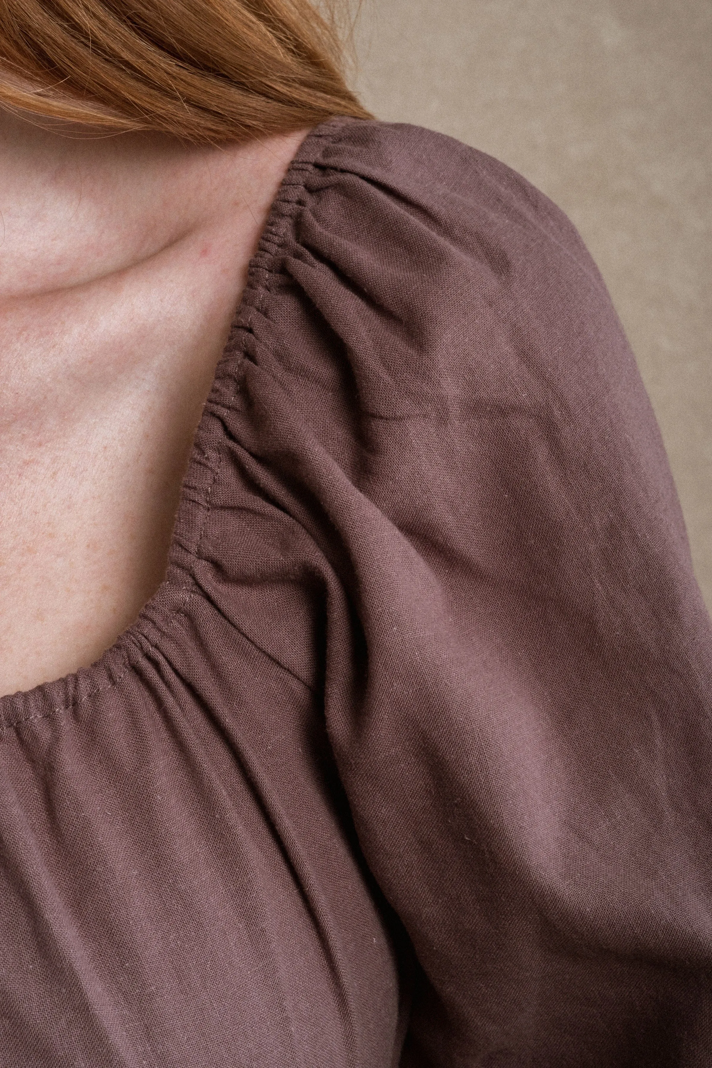 Fulton Dress - Dusty Fig