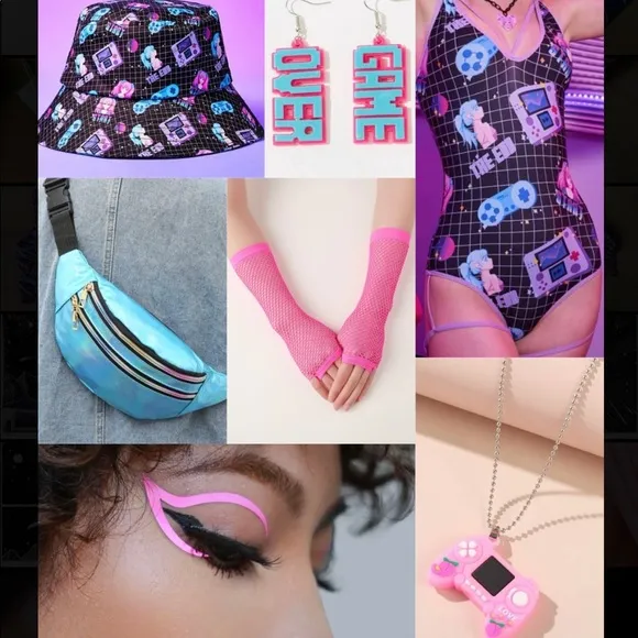 Gameboy Girl Full Rave Outfit