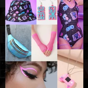 Gameboy Girl Full Rave Outfit