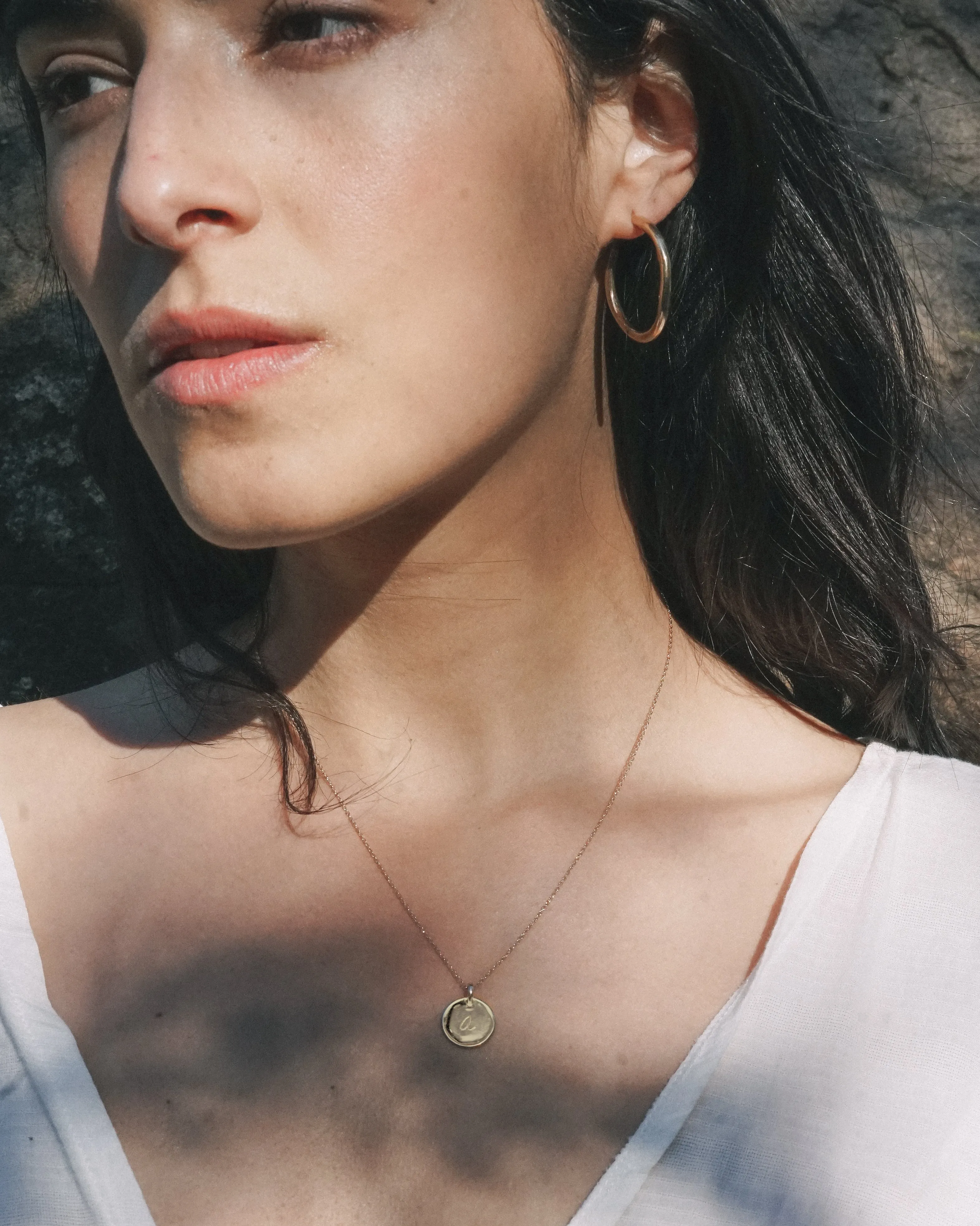 Georgia Initial Necklace | Gold