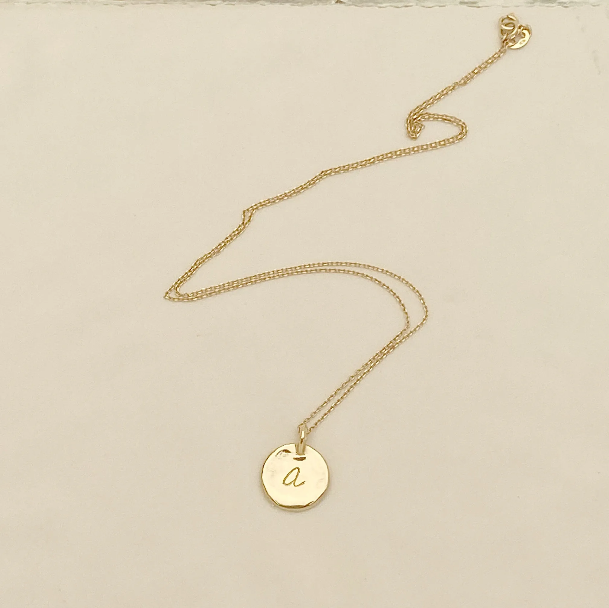 Georgia Initial Necklace | Gold