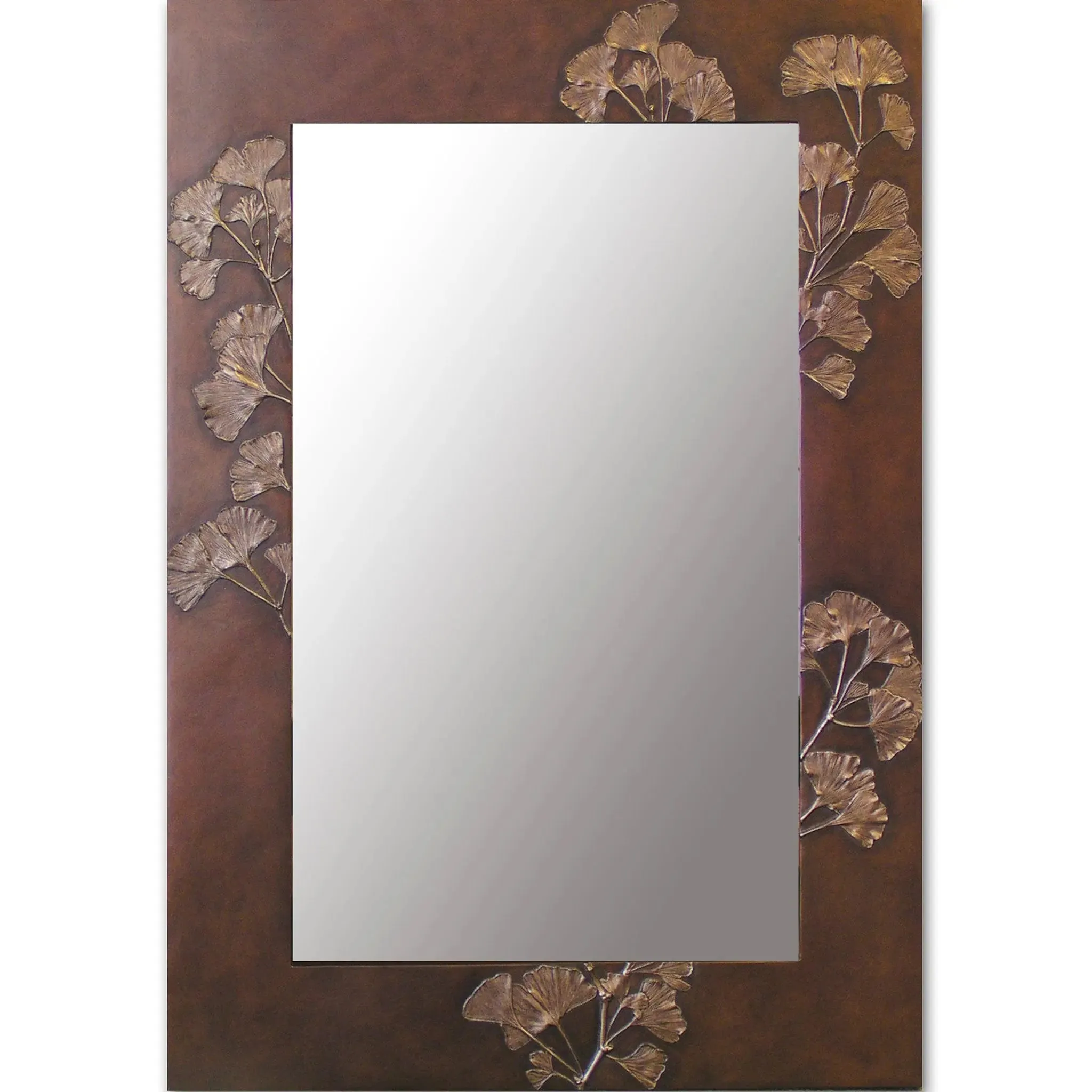 Gingko Leaf Mirror by Deborah Childress of Blindspot Mirrors