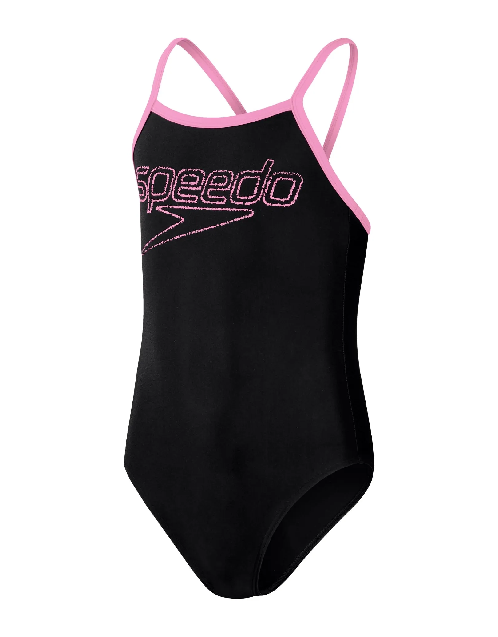Girls Boom Logo Thinstrap Muscleback - Black/Pink