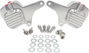 GMA Engineering GMA-200FDD 2-Piston Dual Disc Front Brake B-Caliper Kit - Classic Clear Anodized