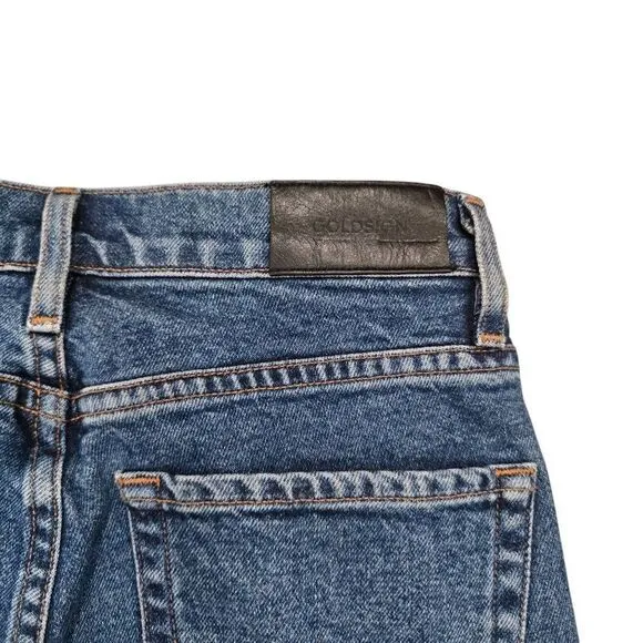 Goldsign Skinny Jeans Women's 25 Blue Denim Mid-Rise Outdoor Button Fly Retro